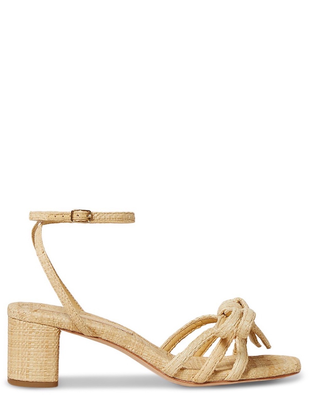 Loeffler Randall Bow Mikel Raffia Ankle Strap High Heel Sandals, 7.5 - worn once - Picture 5 of 10